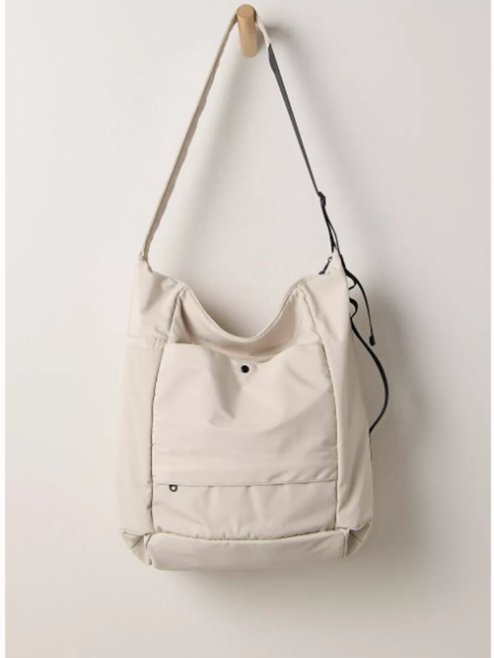 Free People Movement No Time Zone Carryall Off White Tote Bag Travel Gym - NEW